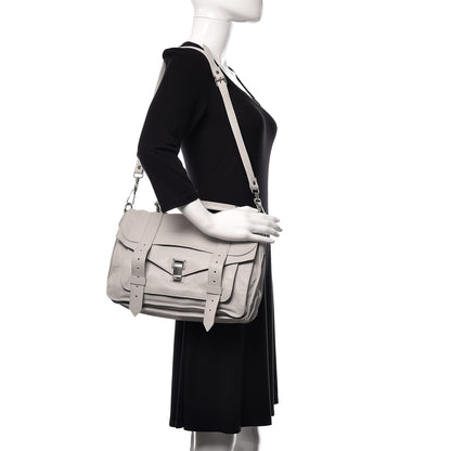Proenza Schouler Lambskin Medium PS1 Satchel Pale Steel 2 of 19