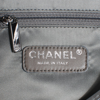 Chanel Vinyl Large Ice Cube Flap Silver 6 of 9