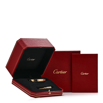 Cartier 18K Yellow Gold 4 Diamond LOVE Bracelet 16 9 of 9