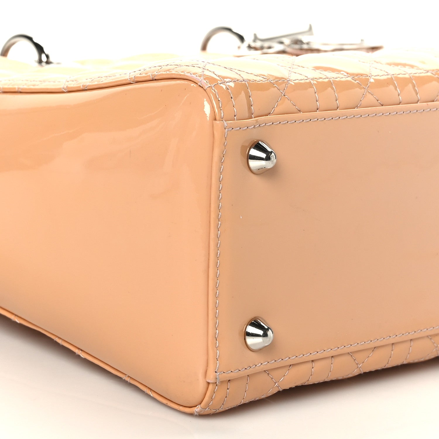Christian Dior Patent Cannage Large Lady Dior Light Pink 9 of 11