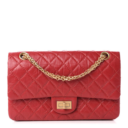 Chanel Aged Calfskin Quilted 2.55 Reissue 225 Flap Red 1 of 11