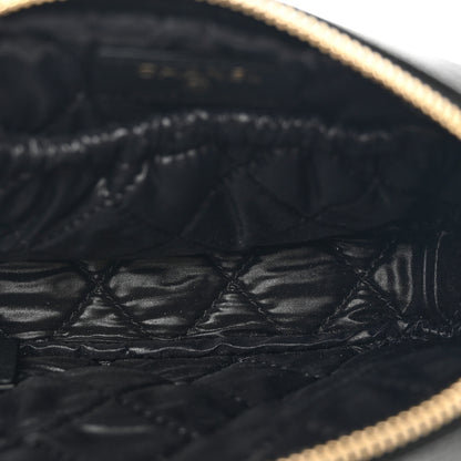 Chanel Caviar Quilted Small Curvy Pouch Cosmetic Case Black 5 of 8