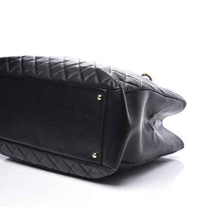 Chanel Caviar Quilted XL Grand Shopping Tote GST Black 6 of 12