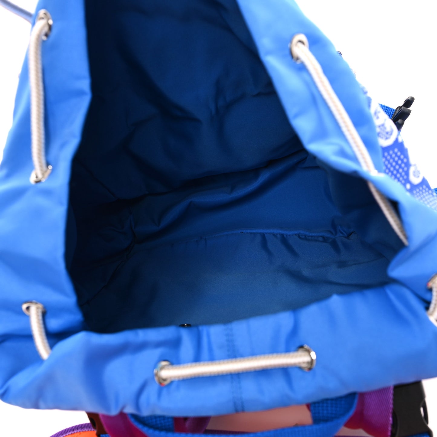 Jersey GG Monogram All Over Pan Sport Double Buckle Backpack Blue Purple Multicolor