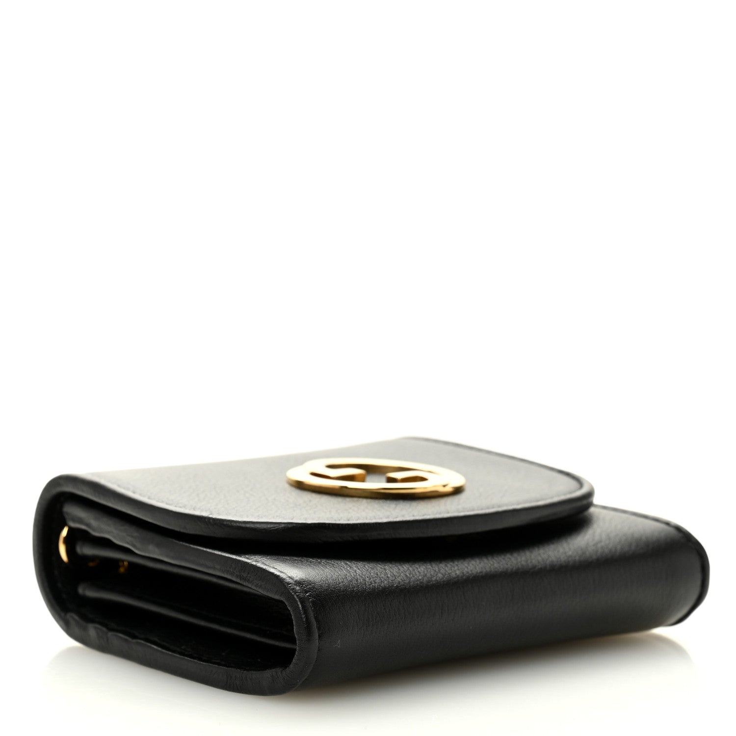 Gucci Roxy Calfskin Medium Blondie Chain Wallet Black 4 of 10