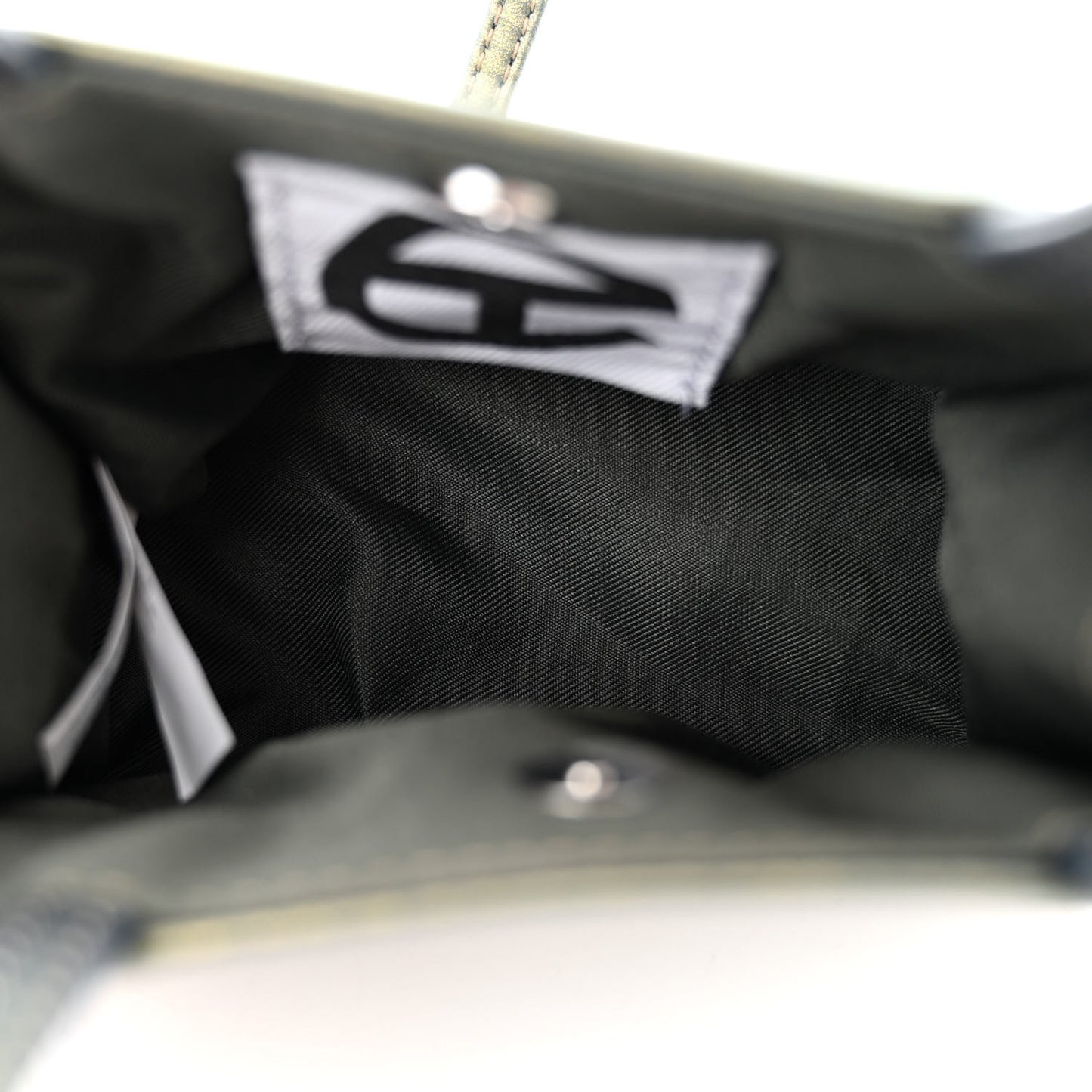 Metallic Vegan Leather Small Shopping Bag Acid