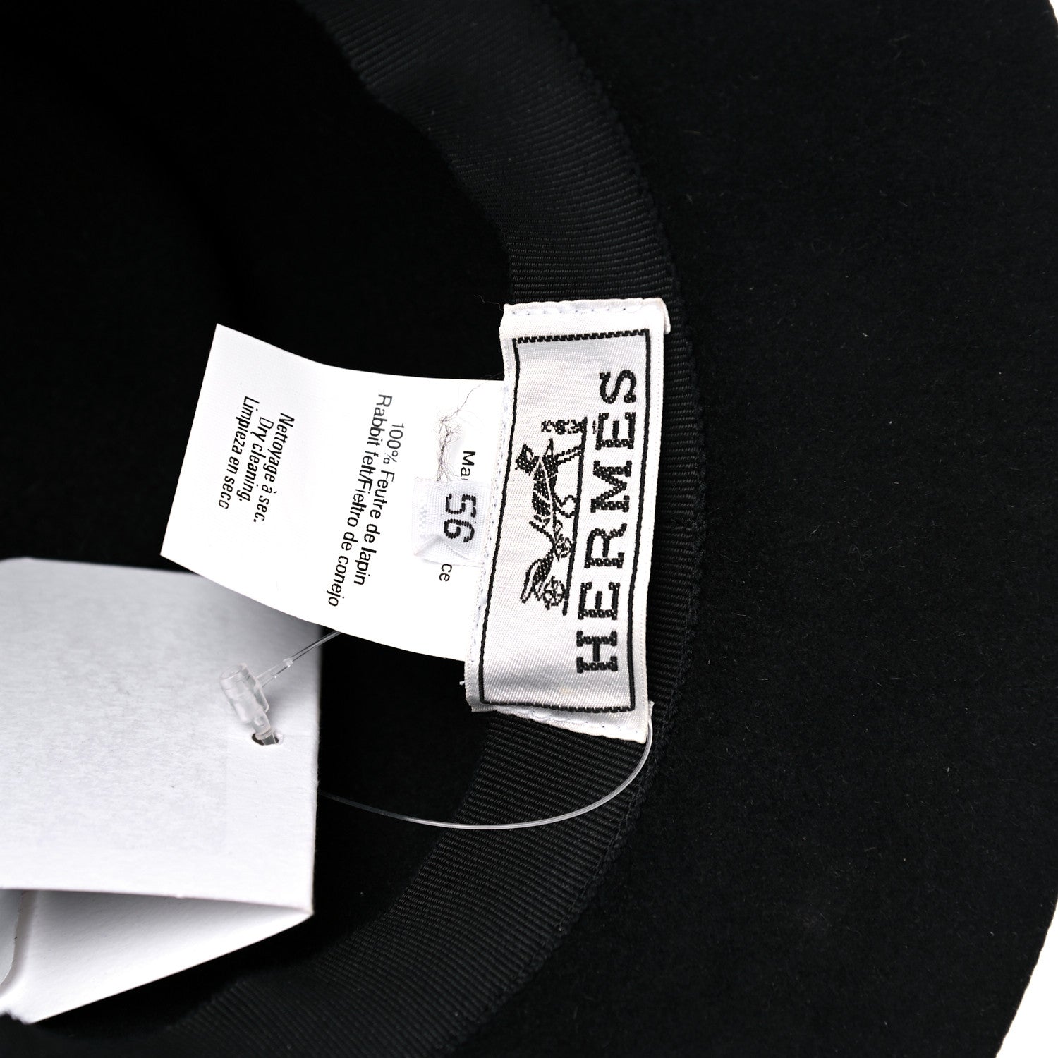 Hermes Feutre Norah Hat 56 Black 5 of 7