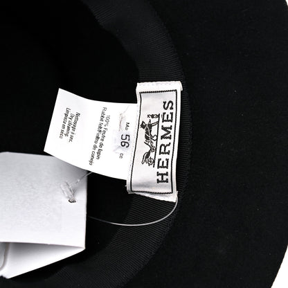 Hermes Feutre Norah Hat 56 Black 5 of 7