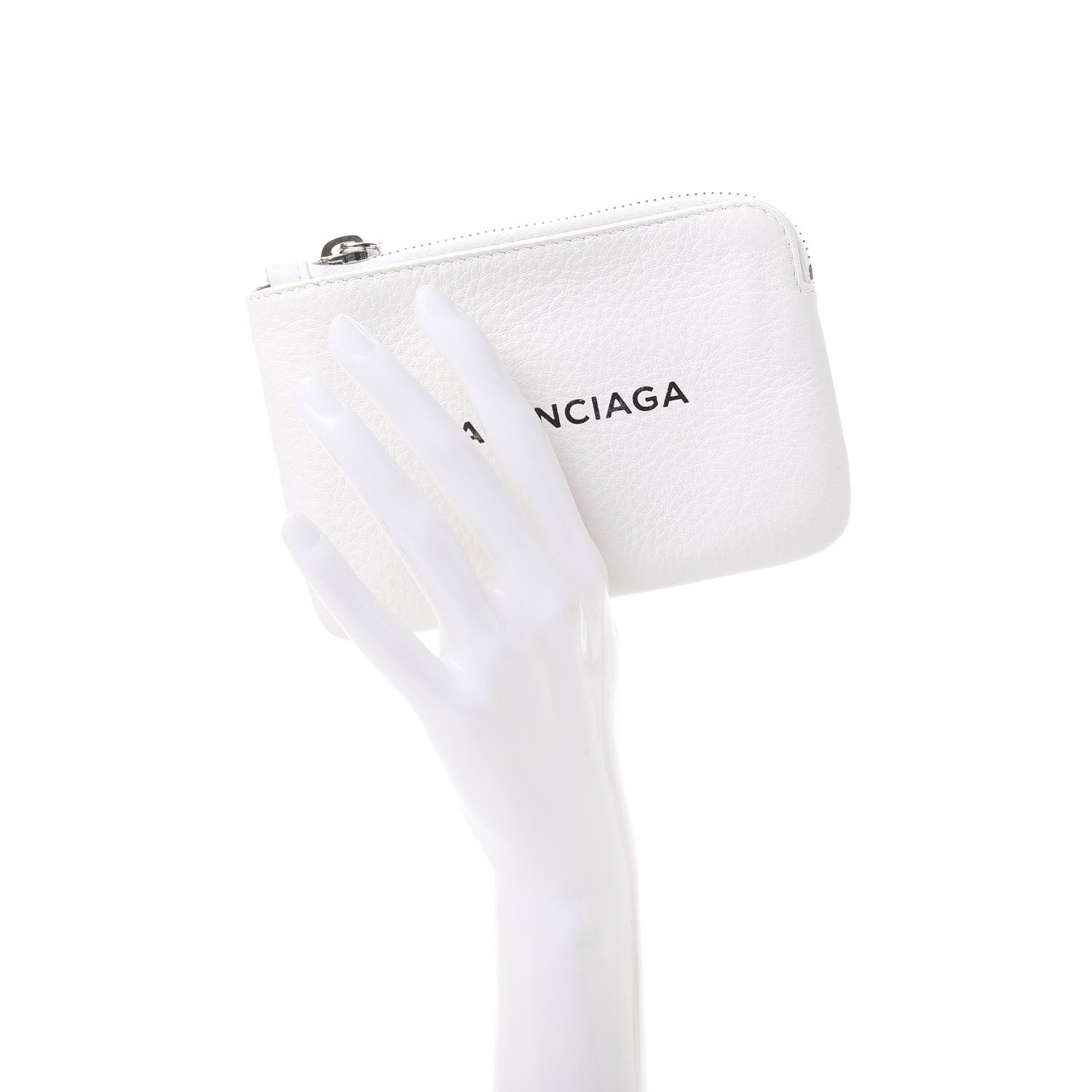 Balenciaga Calfskin XS Everyday Zip Coin Pouch White 2 of 8