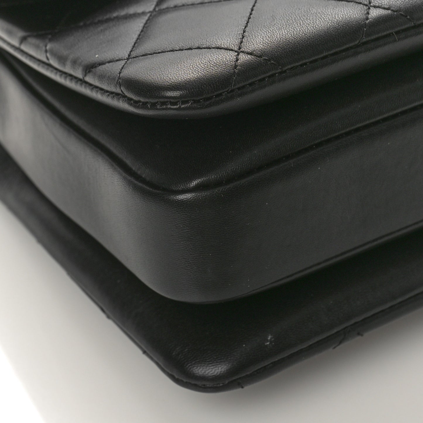 Lambskin Quilted Medium Trendy CC Flap Dual Handle Bag So Black