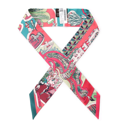 Hermes Silk Exposition Universelle Twilly Rose Vif Menthol 1 of 4