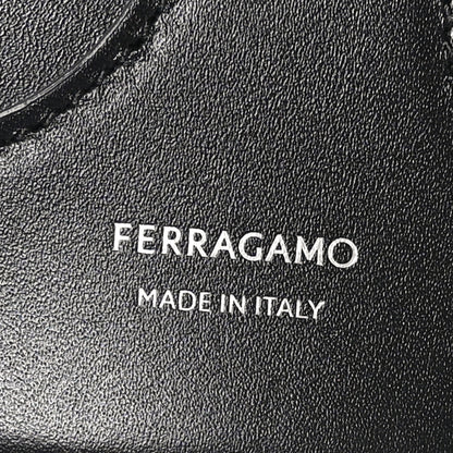 Salvatore Ferragamo Calfskin Cut Out Mini Tote Black 6 of 9