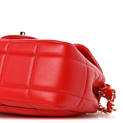 Chanel Lambskin Resin Crystal Square Quilted Monacoco Mini Flap Red 9 of 12