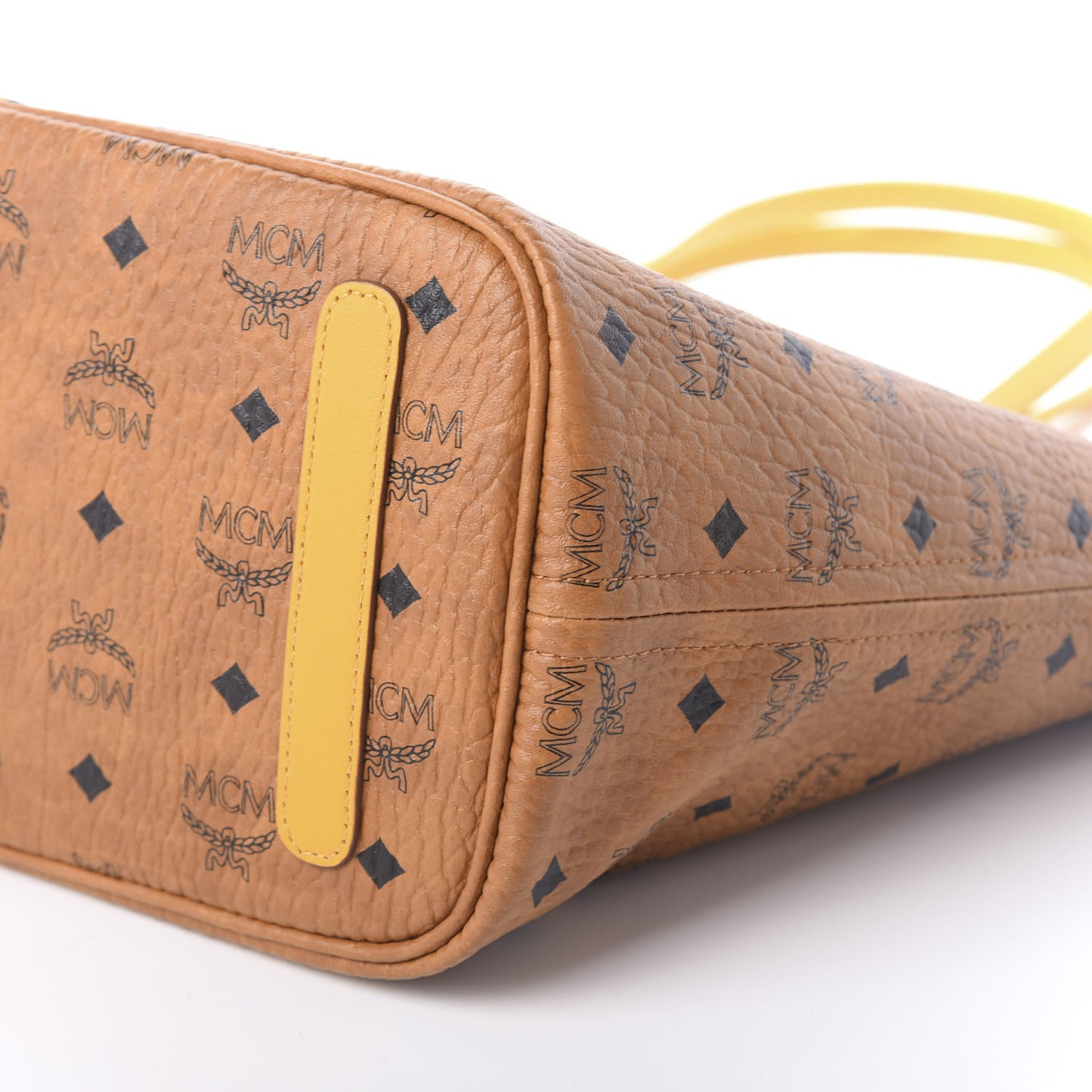 Visetos Medium Liz Reversible Shopper Tote Cognac Yellow