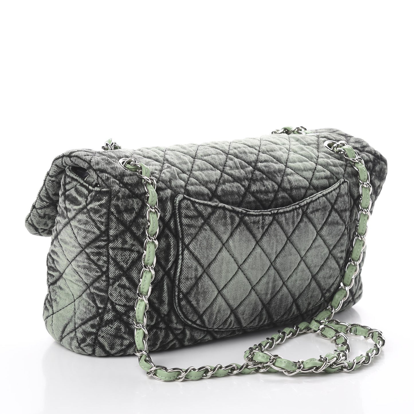 Denim Quilted Denimpression Flap Green Black