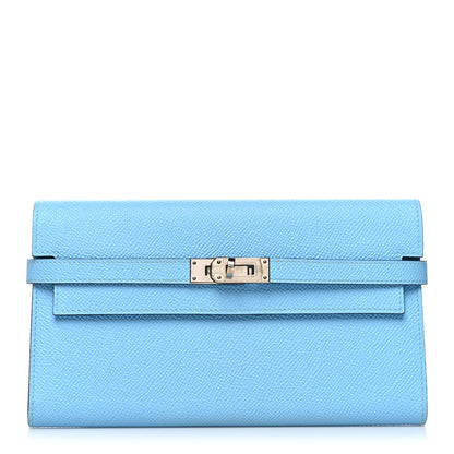 Hermes Epsom Kelly Longue Wallet Celeste 1 of 11