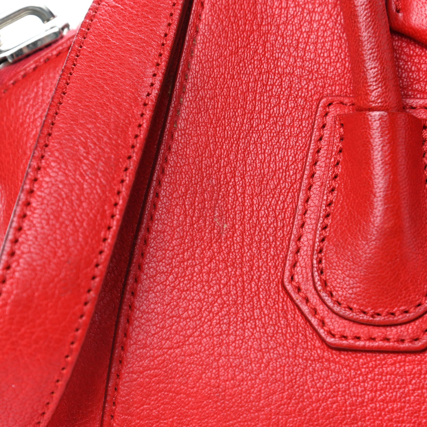 Sugar Goatskin Small Antigona Red