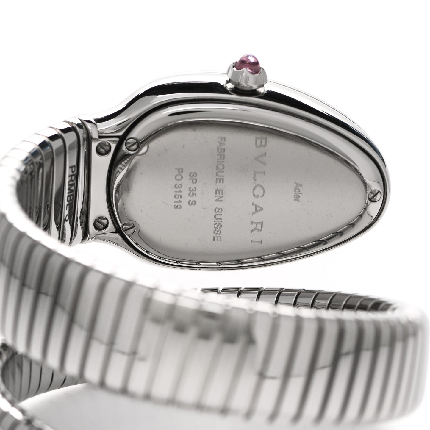 Stainless Steel 35mm Serpenti Tubogas Quartz Watch
