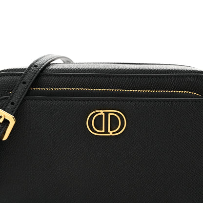 Christian Dior Grained Calfskin Caro Double Pouch Black 9 of 11