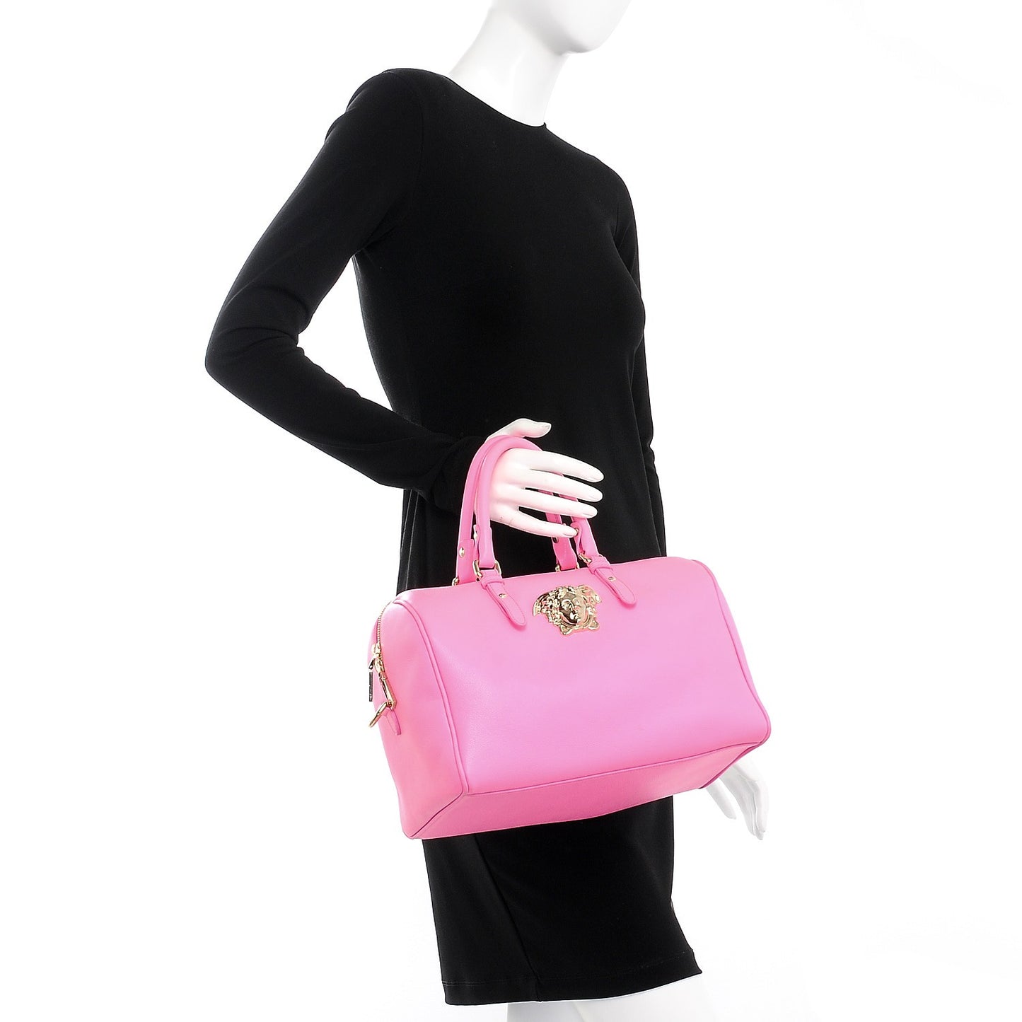 Calfskin Palazzo Duffle Bag Pink