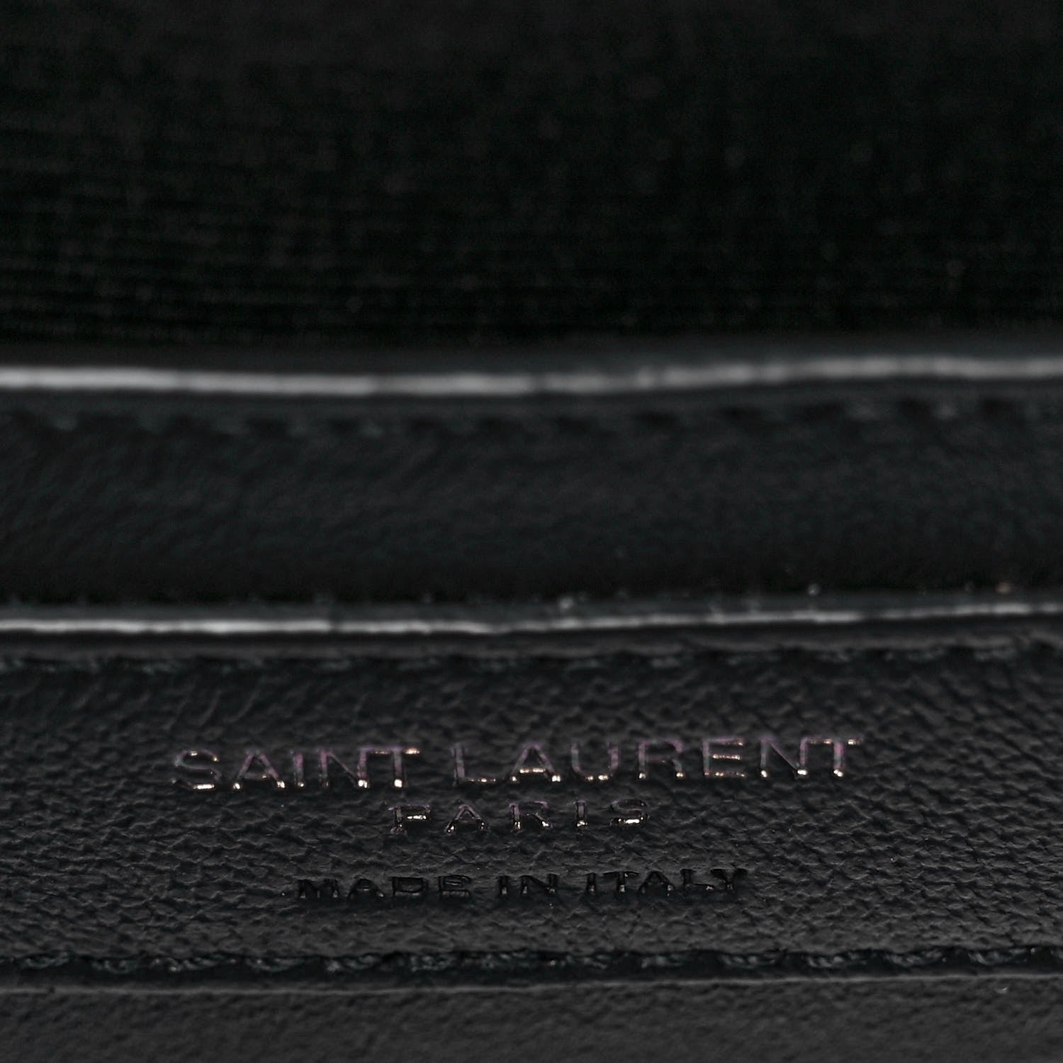 Saint Laurent Grain De Poudre Textured Mixed Matelasse Triquilt Small Monogram Satchel Black 5 of 7