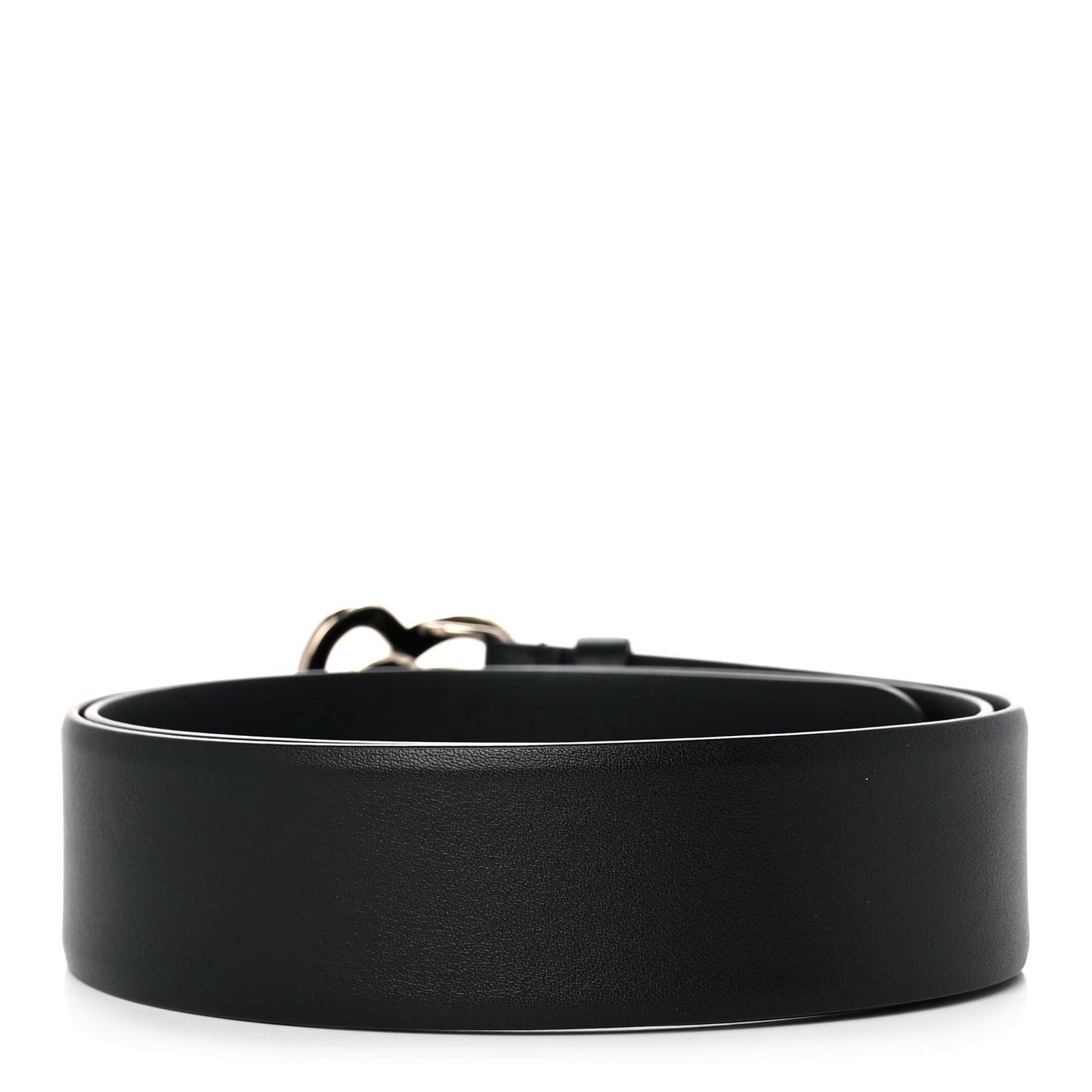 Calfskin CC Heart Coco In Love Belt 90 36 Black