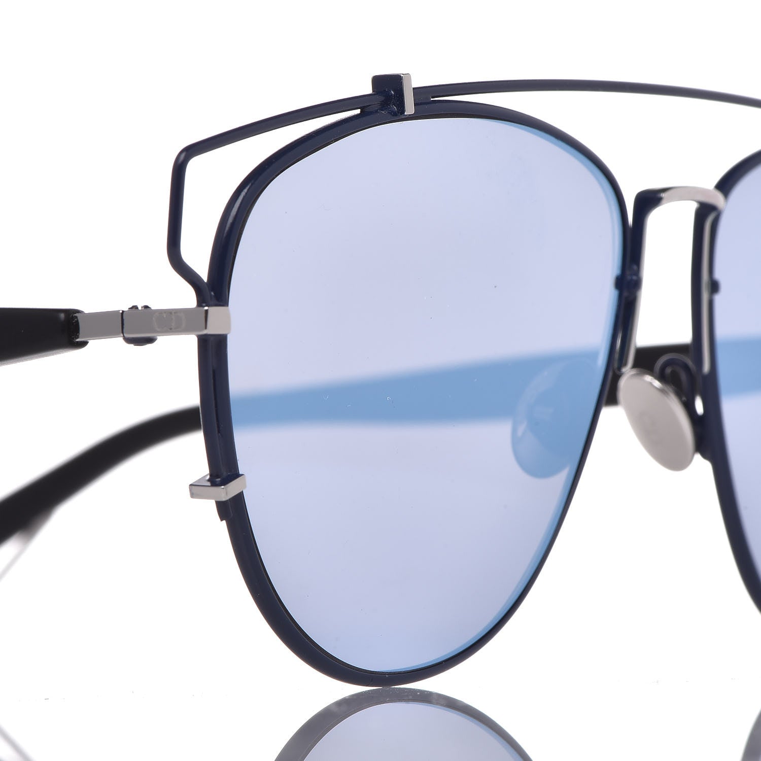 Christian Dior Technologic Sunglasses Blue Matte Black 8 of 9