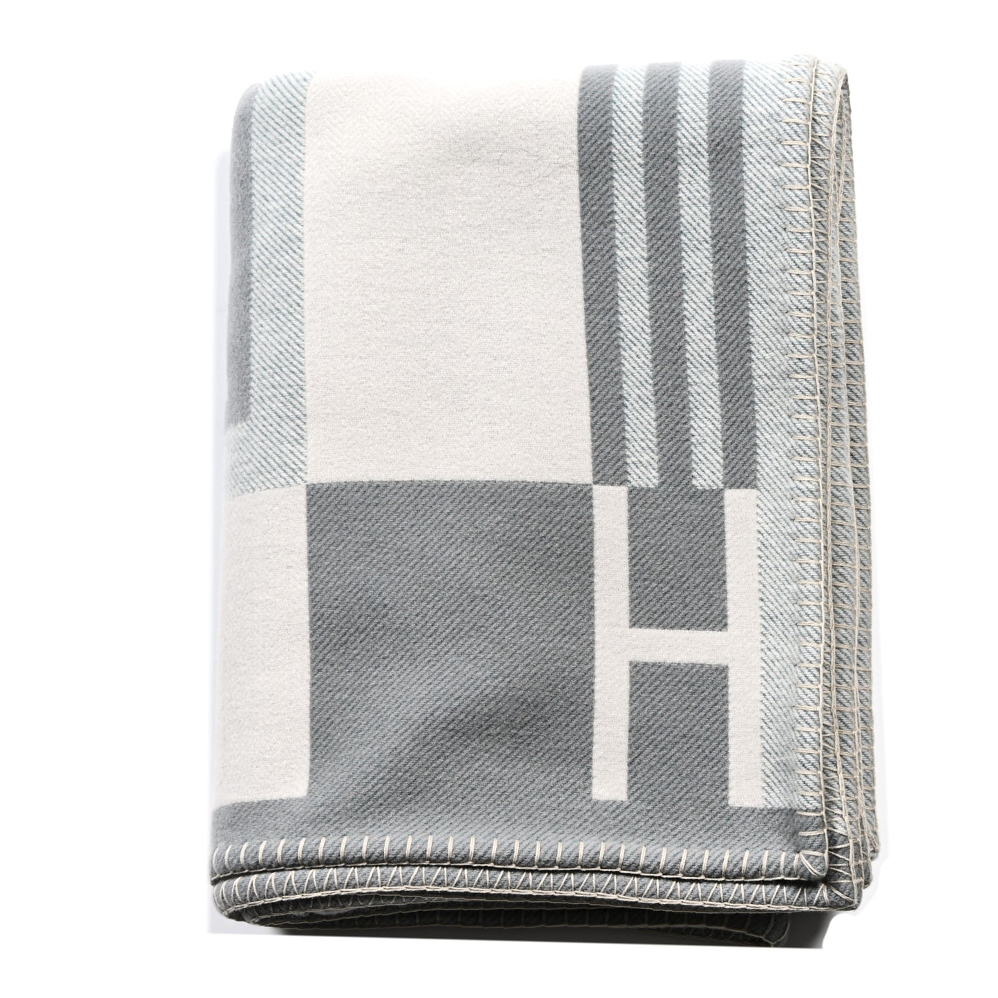 Wool Cashmere Ithaque Blanket Gris Perle