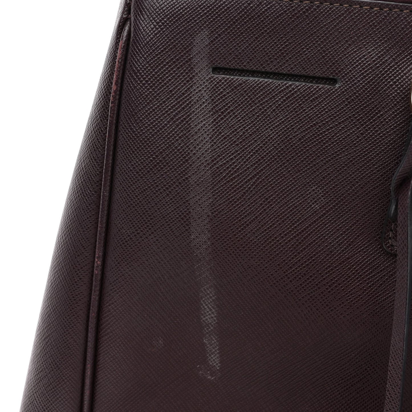 Saffiano Large Galleria Double Zip Tote Bordeaux