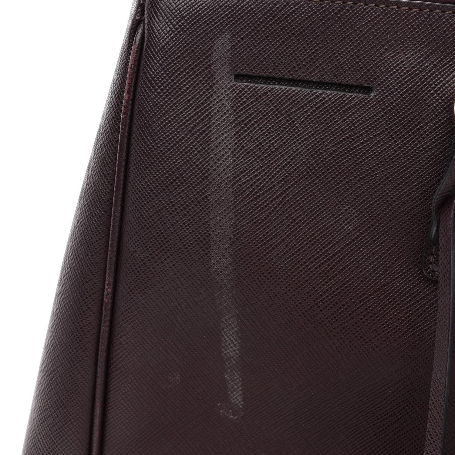 Prada Saffiano Large Galleria Double Zip Tote Bordeaux 13 of 14
