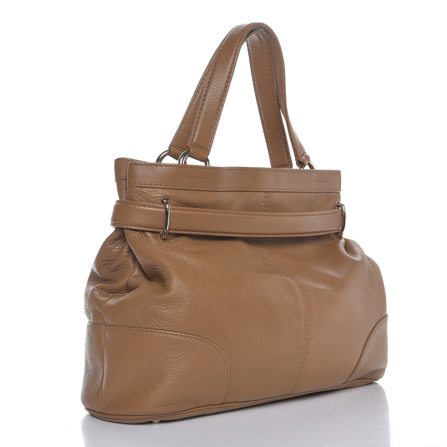 Gucci Deerskin Medium Sienna Bit Tote Camel 3 of 7