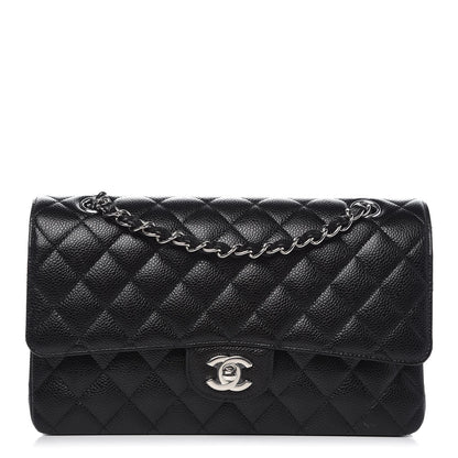 Chanel Caviar Quilted Medium Double Flap Black 1 of 8