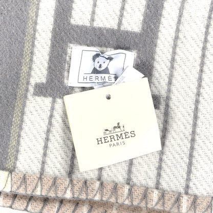 Hermes Wool Cashmere Avalon Passe-Passe Blanket Naturel 3 of 3