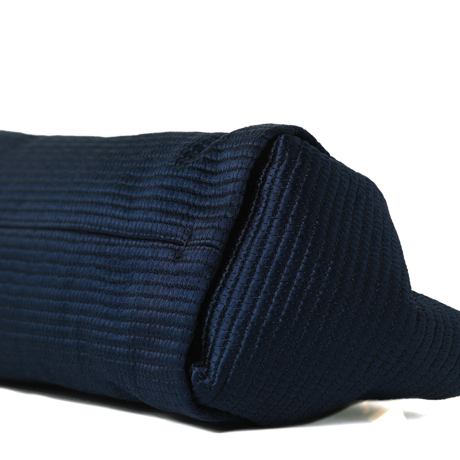 Lanvin Satin Quilted Trilogy Clutch Navy 10 of 13