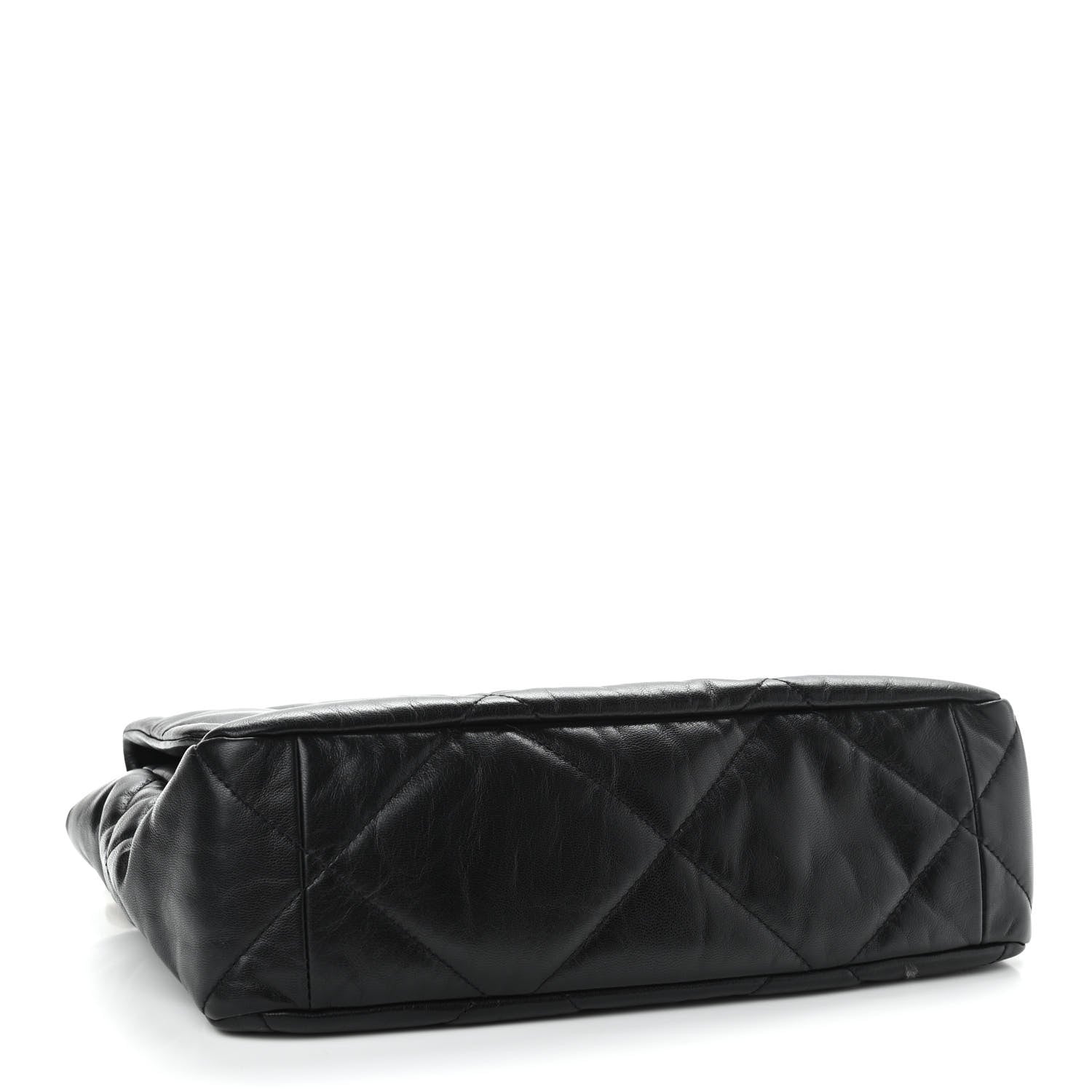 Chanel Goatskin Quilted Large Chanel 19 Flap Black 4 of 11