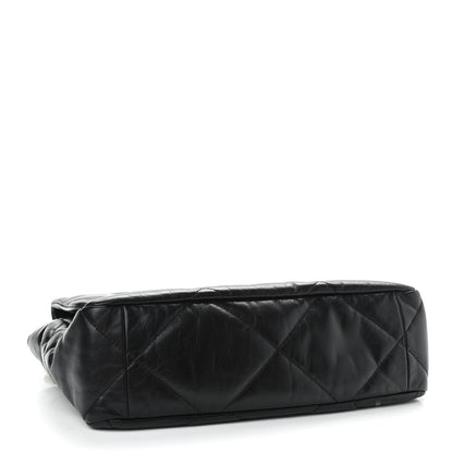Chanel Goatskin Quilted Large Chanel 19 Flap Black 4 of 11