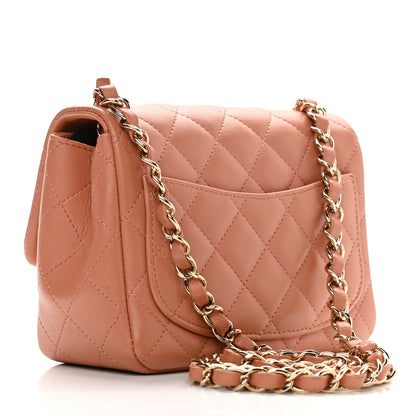Chanel Lambskin Quilted Mini Square Flap Brown 4 of 13