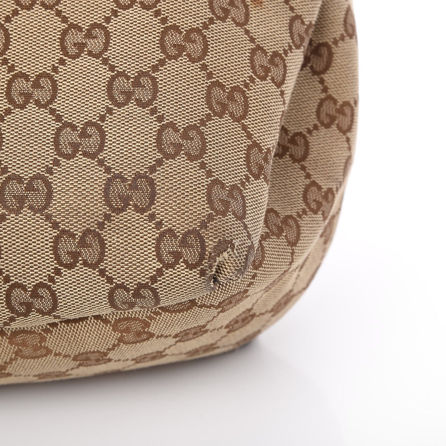 Monogram Large New Ladies Web Hobo Dark Brown