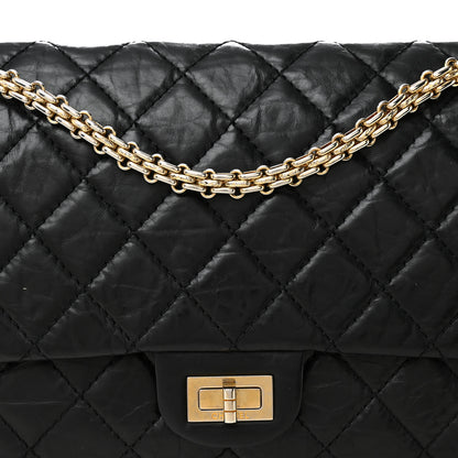 Chanel Aged Calfskin Quilted 50th Anniversary 2.55 Reissue 226 Flap Black 8 of 12