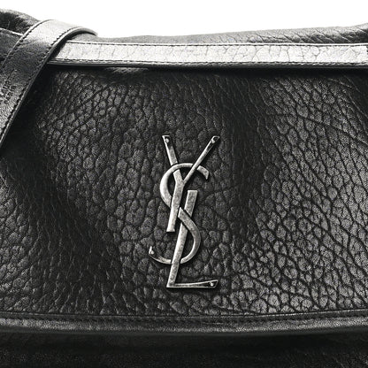Saint Laurent Grained Lambskin Monogram Medium Niki Chain Satchel Black 8 of 10