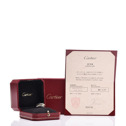 Cartier 18K Pink Yellow White Gold Classic Trinity Ring 52 6 5 of 5