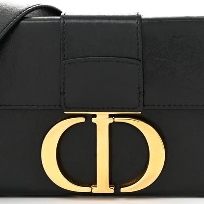 Christian Dior Crackled Lambskin 30 Montaigne Box Bag Black 7 of 11