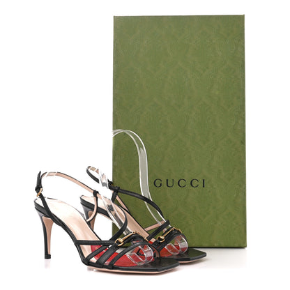 Gucci Nappa Victoria Strappy Horsebit Sandals 36 Black 10 of 10