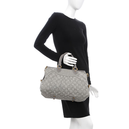 Louis Vuitton Denim Neo Cabby MM Grey 3 of 8