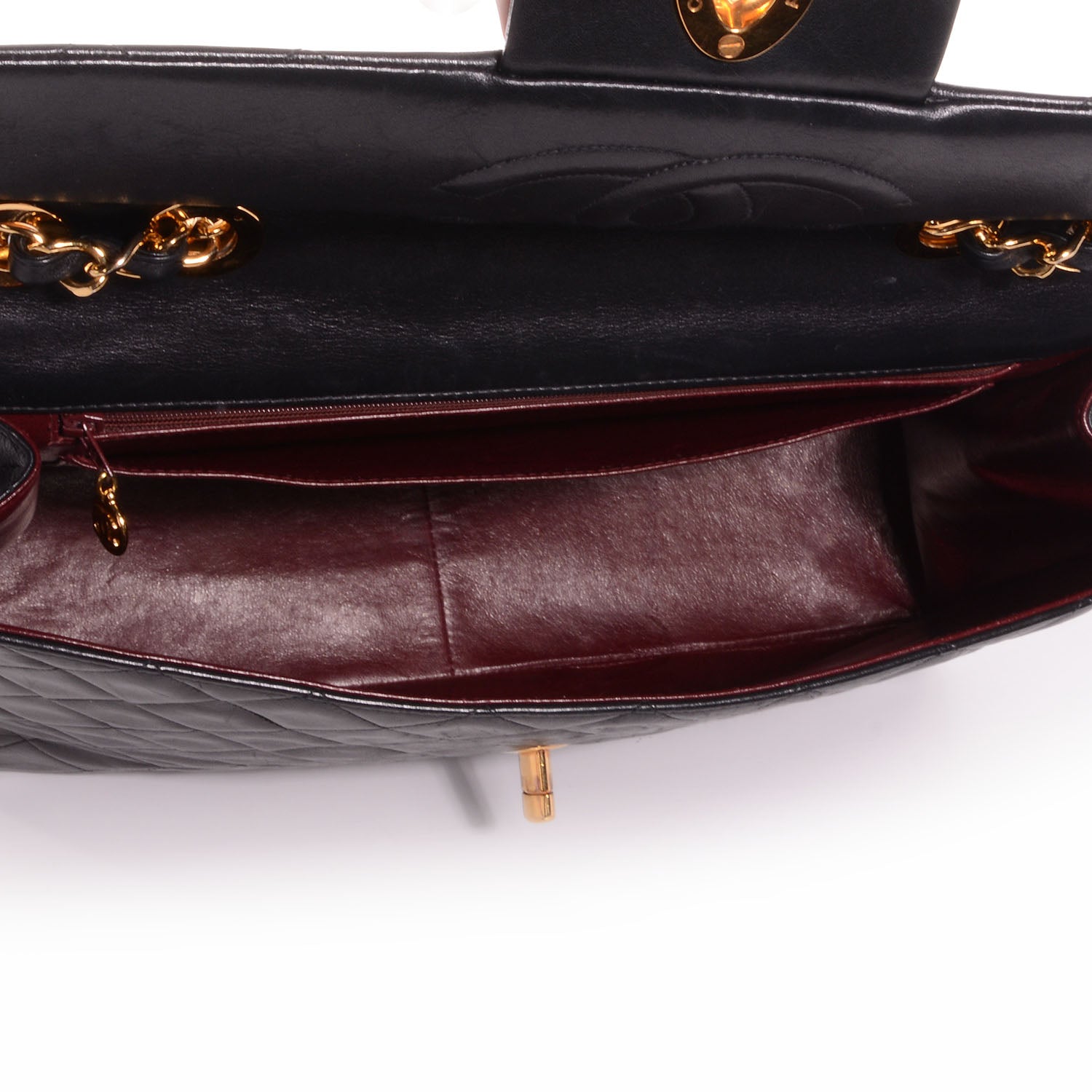 Chanel Lambskin XL Jumbo Flap Black 6 of 8