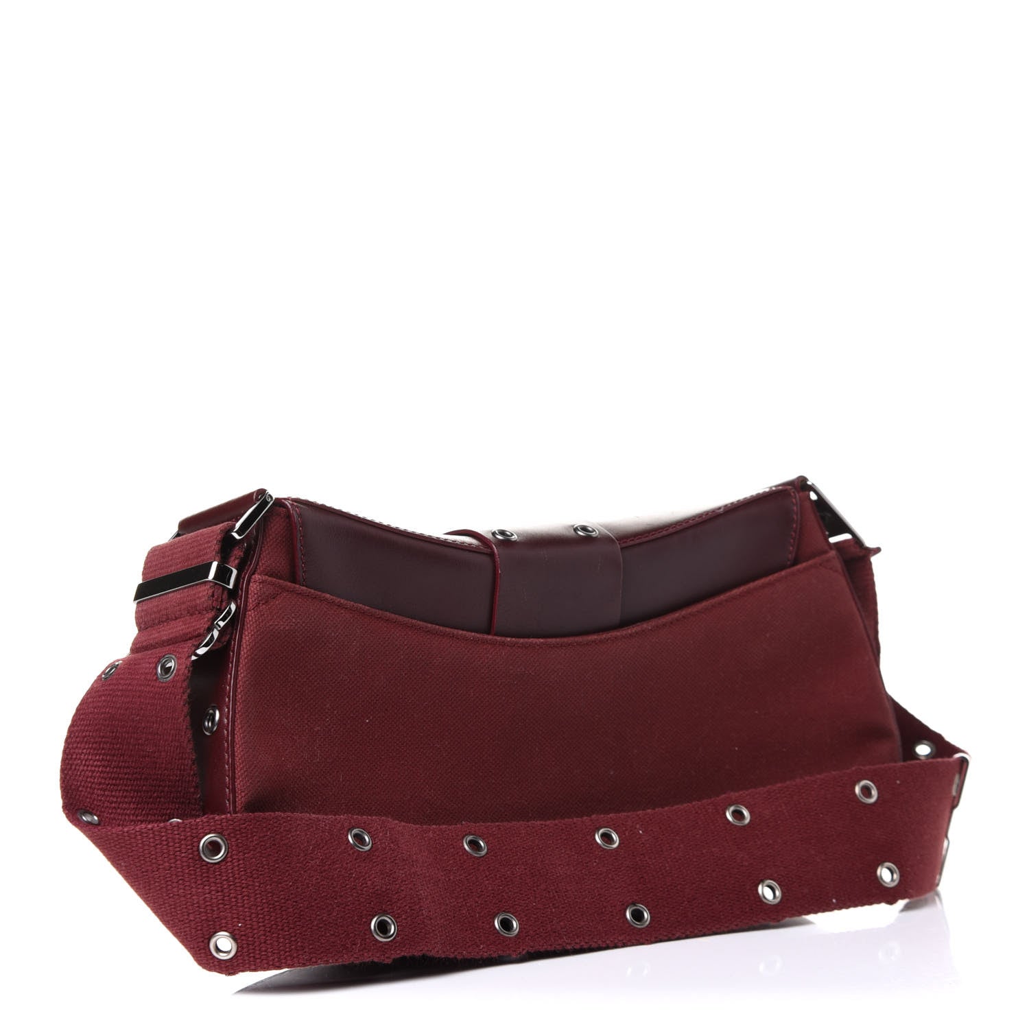 Christian Dior Canvas Calfskin Street Chic Columbus Ave Burgundy 4 of 13