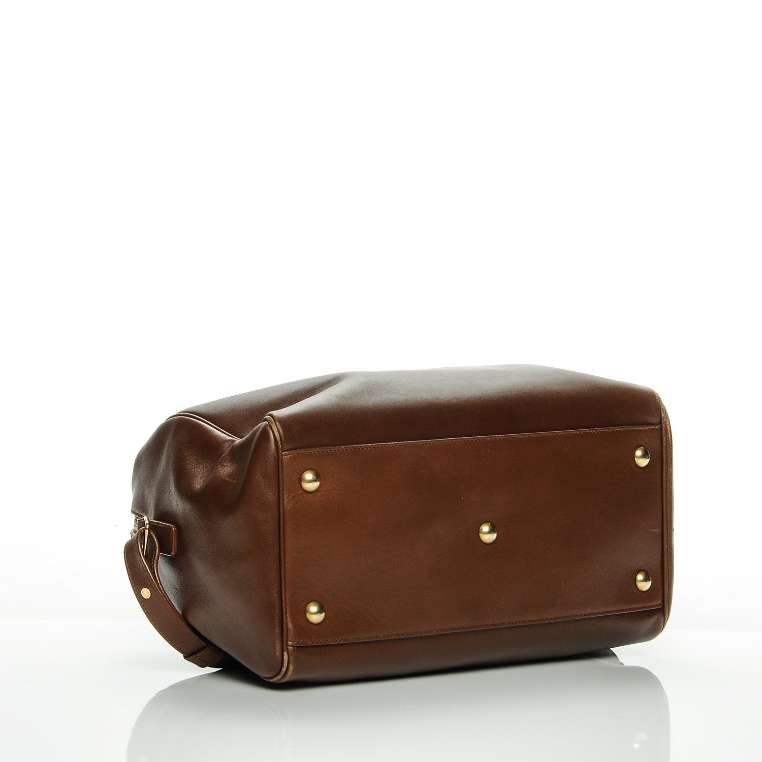 Saint Laurent Calfskin Classic Duffle 6 Cognac 4 of 13