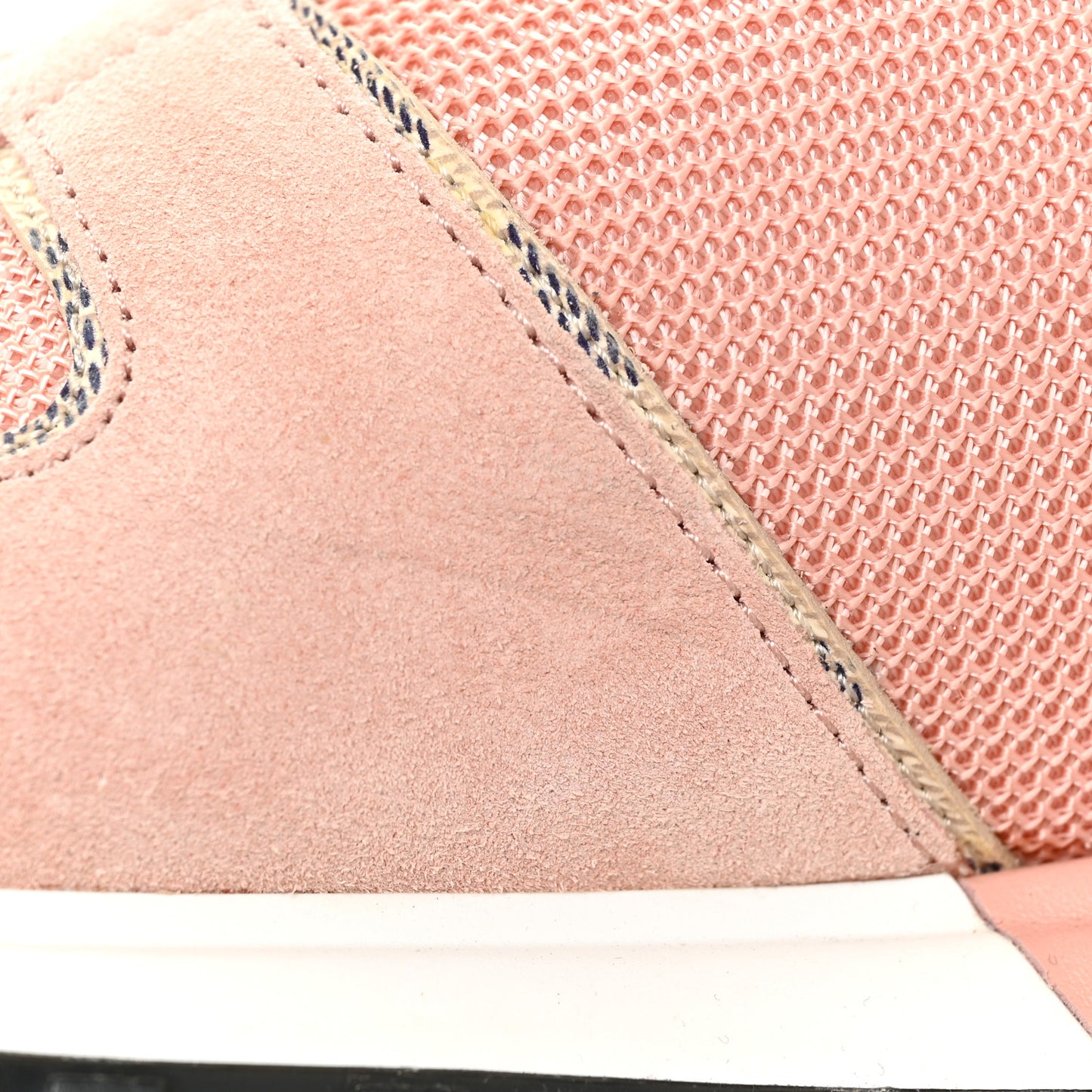 Suede Damier Azur Run Away Sneakers 40 Pink