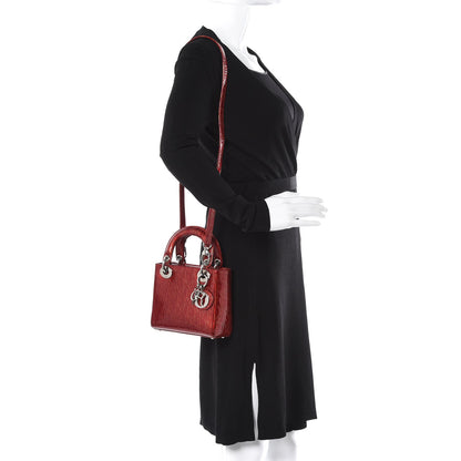 Christian Dior Patent Ultimate Mini Lady Dior Rouge 2 of 8
