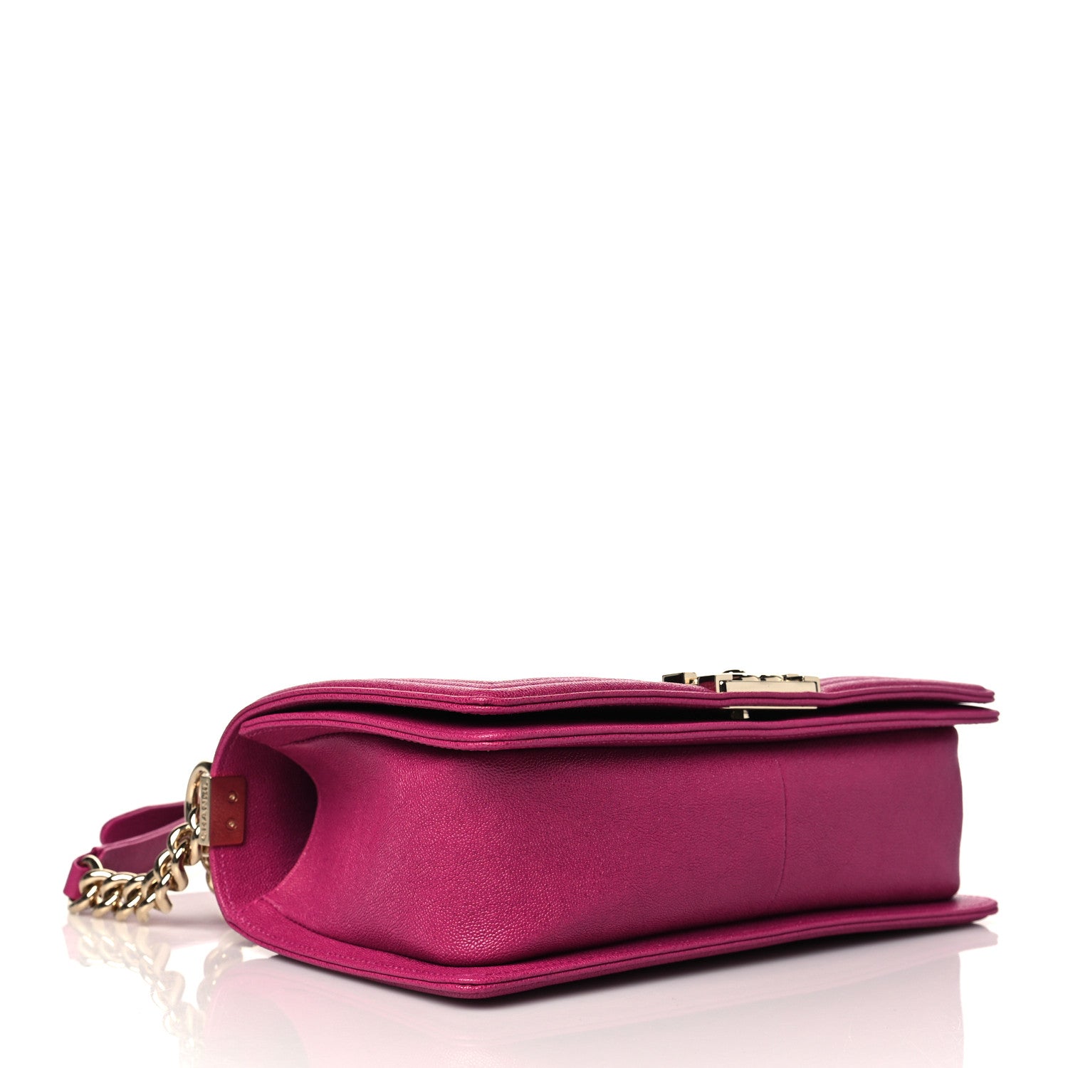 Chanel Caviar Quilted Medium Boy Flap Fuchsia 4 of 11